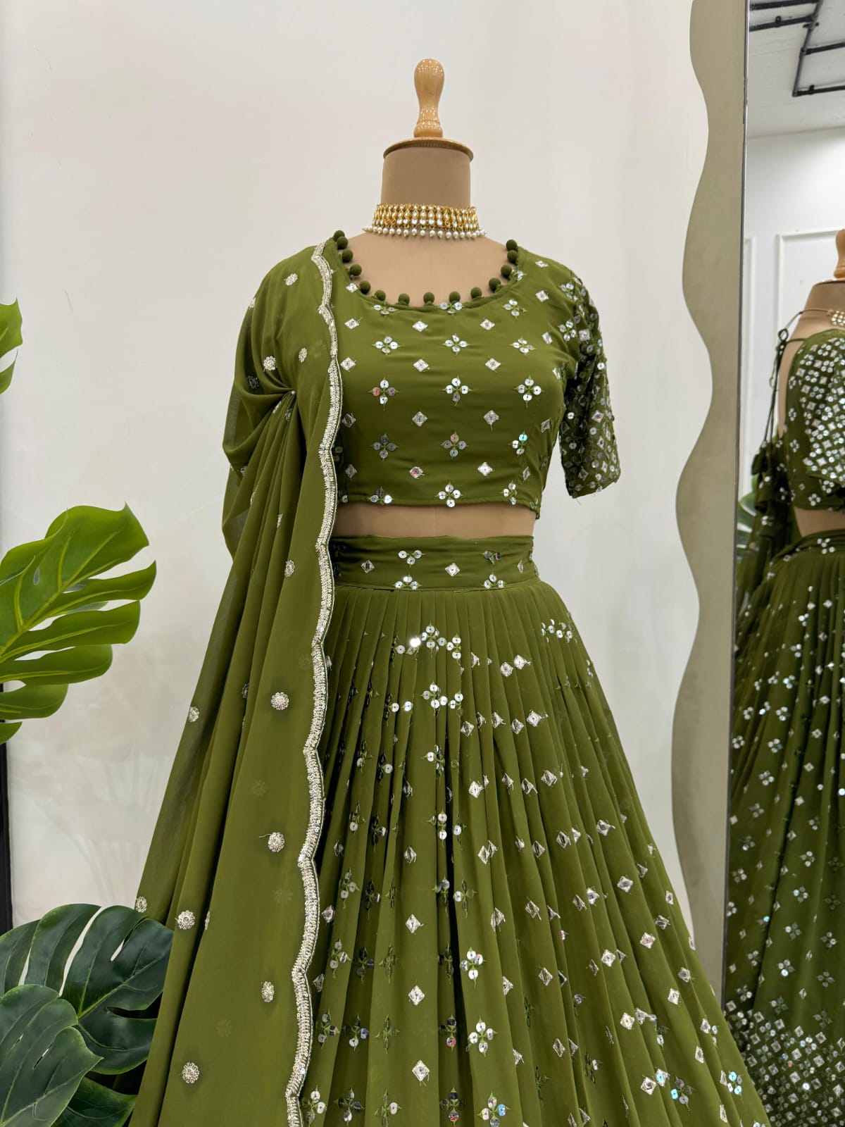 Premium Sequins Lehenga Set