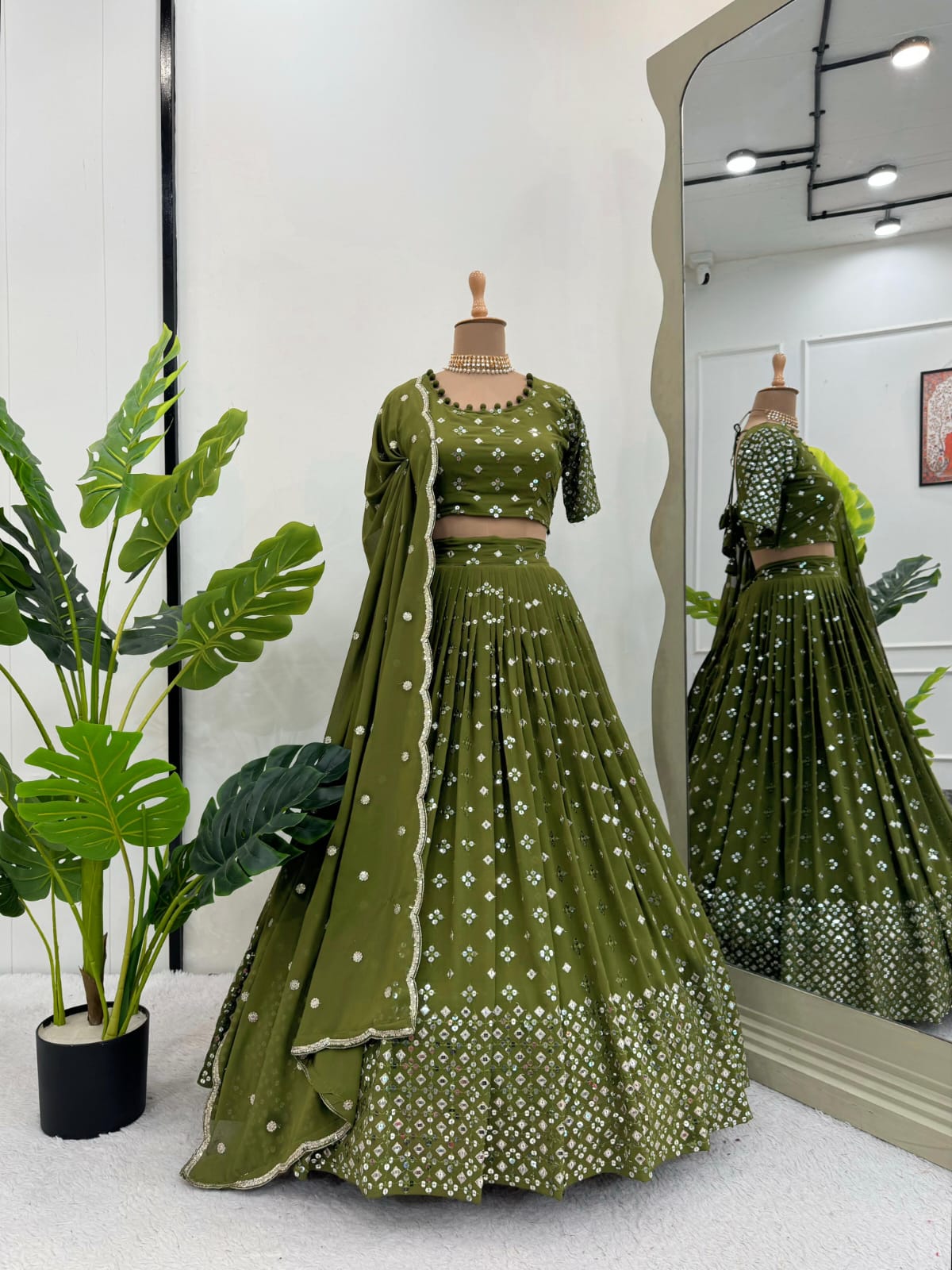 Premium Sequins Lehenga Set