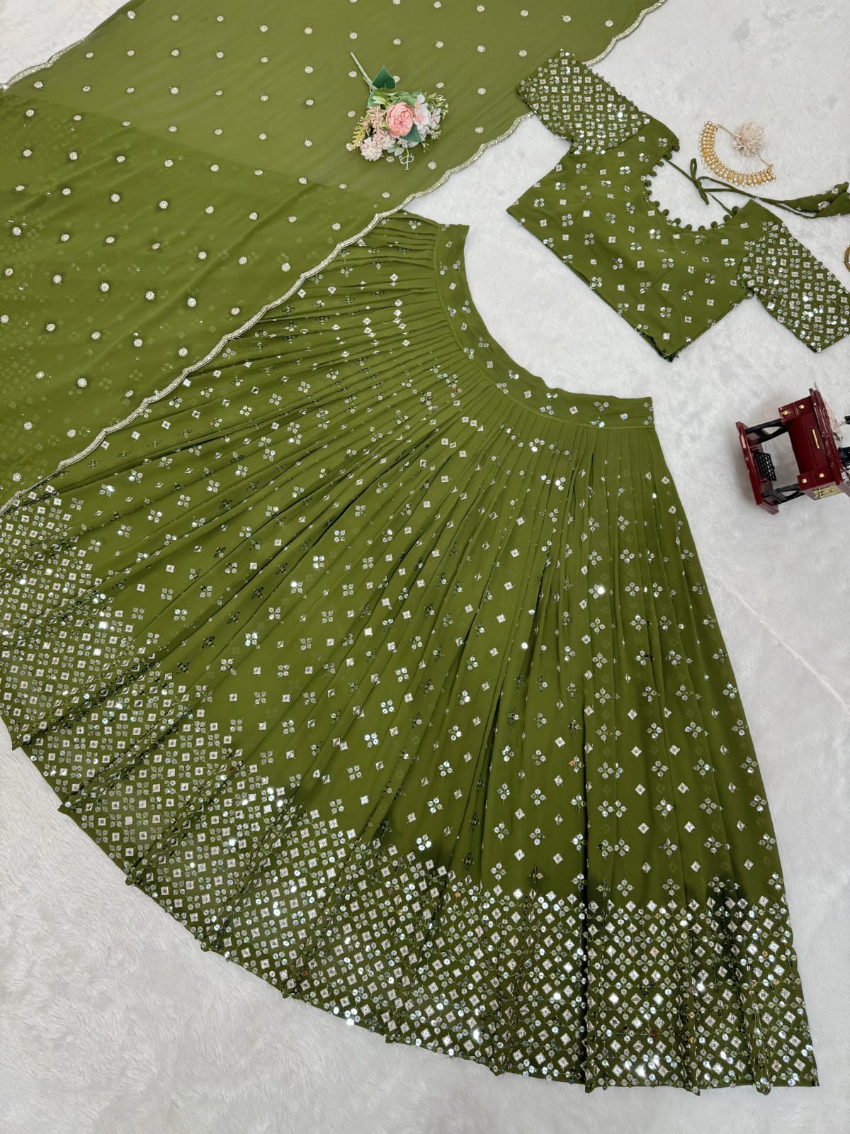Premium Sequins Lehenga Set