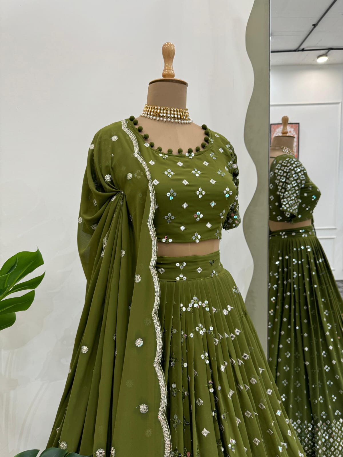 Premium Sequins Lehenga Set