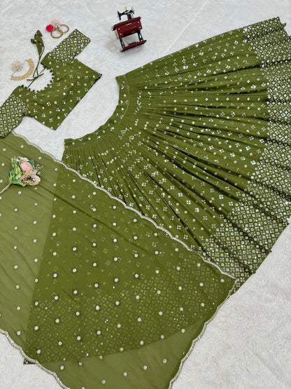 Premium Sequins Lehenga Set