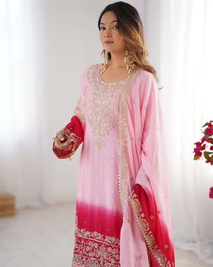 Premium 3-Piece Chinon Silk Suit