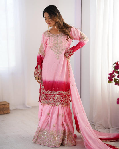 Premium 3-Piece Chinon Silk Suit