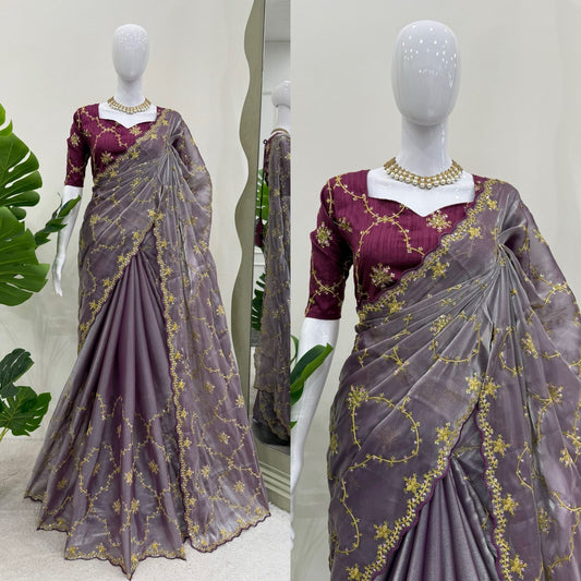 Elegant Designer Saree – Radha Fashion